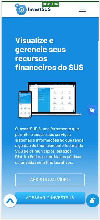 InvestSUS | Sistema de Investimentos do SUS