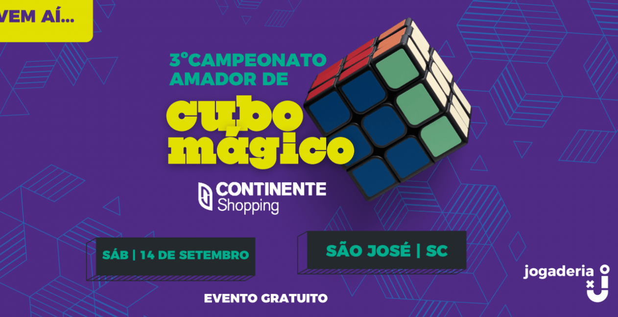 3º Campeonato Amador de Cubo Mágico no Continente Shopping