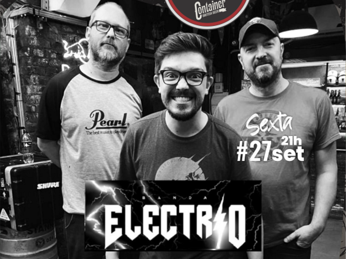 Formada em agosto de 2018, a banda ElecTRIO de Brusque volta para o Pub Container. Com mais de 100 shows na carreira, a Elé ElecTRIO está completando 5 anos nesta semana. No repertório o melhor do rock nacional e internacional, dos anos 80 e 90 tocando clássico do: Creedence, Queen, Éric Clapton, The Police, U2, Michael Jackson, Tina Turner, Pearl Jam, Barão Vermelho, Titãs, Legião Urbana, Ira!, entre outros.