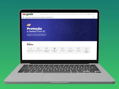 Novo portal da Defesa Civil de Santa Catarina