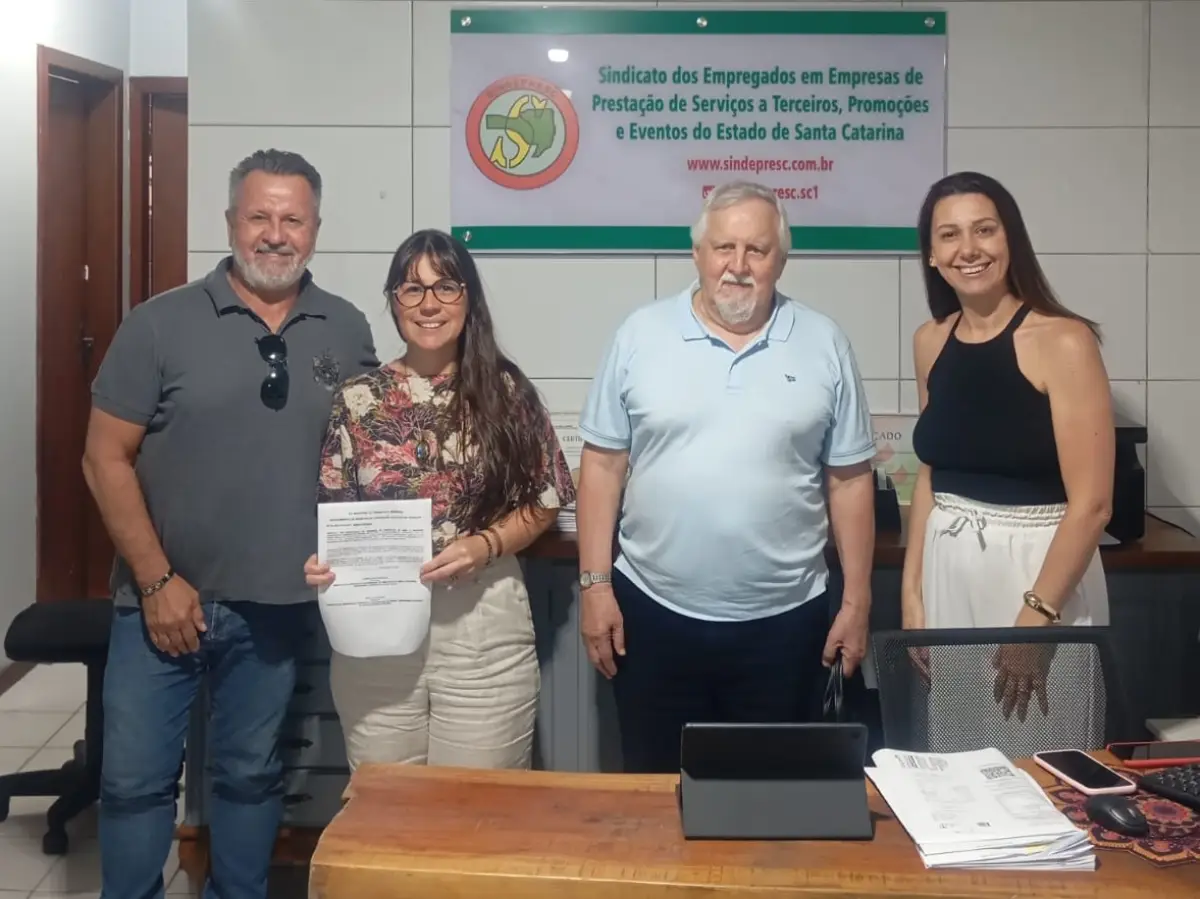 Sindeventos e Sindipresc assinam novo acordo em Santa Catarina em 1ª convenção coletiva