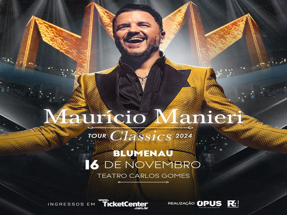 Maurício Manieri celebra 25 anos de carreira com o show “Classics”, trazendo hits românticos das décadas de 70, 80 e 90. Prepare-se para uma noite inesquecível!