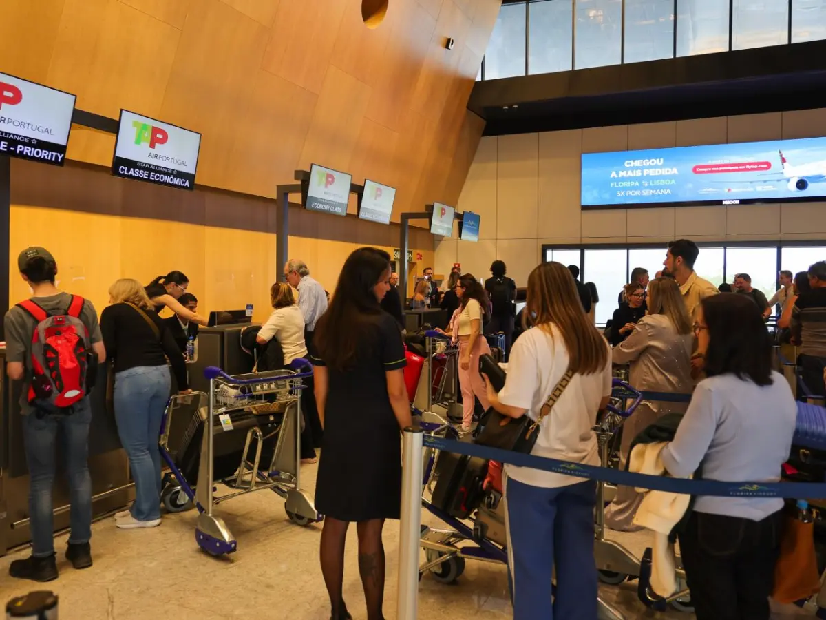 Aeroportos catarinenses batem recorde com 58% a mais de passageiros internacionais em janeiro