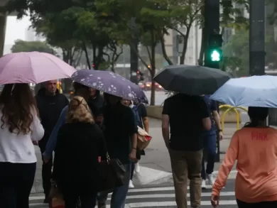 Início da semana é marcado por chuvas fortes e frente fria no sul