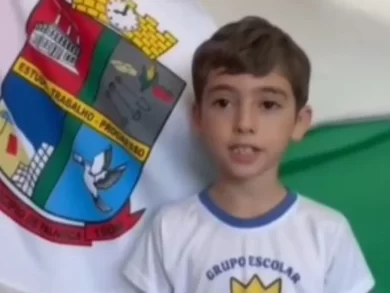 Alunos da rede municipal de educação publicam vídeo em homenagem ao aniversário de Palhoça