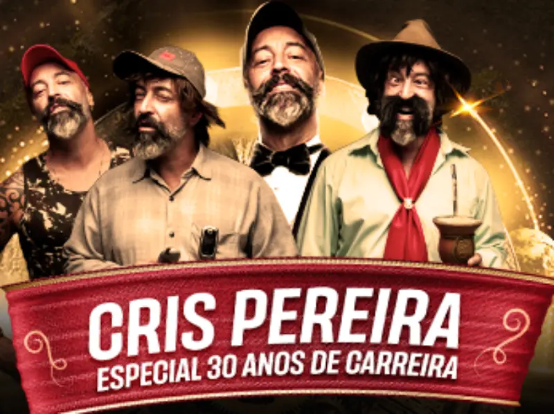 Com humor regional, Cris Pereira comemora 30 anos de carreira passando por Florianópolis em maio