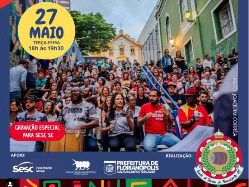 Samba de Terreiro na Escadaria do Rosário tem edição especial com gravação para o SESC