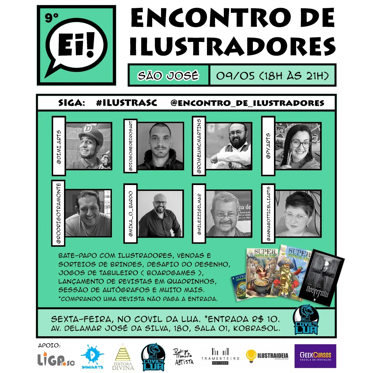 Lançamento da revista em quadrinhos “Super Contos da Ilha 03” acontecerá no 9º Encontro de Ilustradores