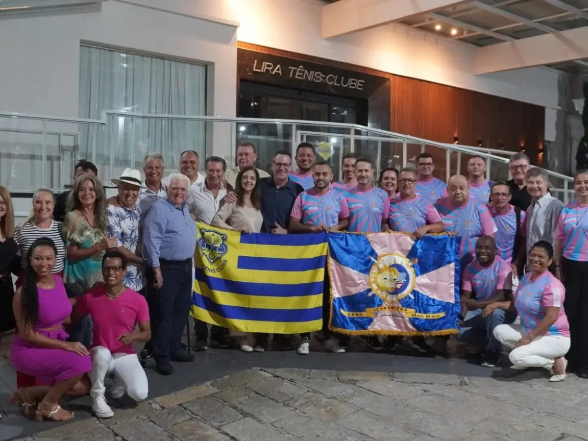 Acadêmicos do Sul da Ilha lançará samba enredo para o Carnaval 2026 em homenagem aos 100 anos do Lira Tênis Clube no sábado, dia 5 de julho
