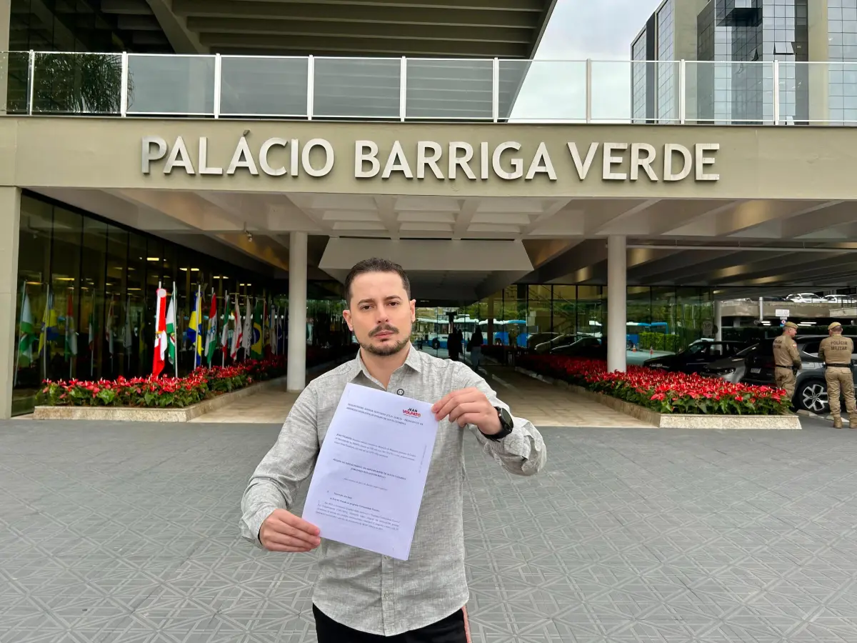 Pedido de impeachment contra Jorginho Mello é protocolado pelo vereador Jean Volpato
