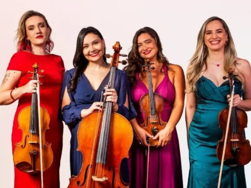 Quarteto Catarinas apresenta projeto “Do clássico ao popular - Mulheres da música” no Cinema do CIC