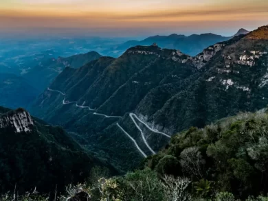 A serra catarinense abre o inverno com frio intenso e paisagens de tirar o fôlego