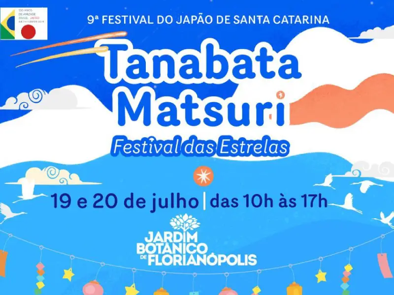 IX Tanabata Matsuri, festival gratuito de cultura japonesa em Florianópolis