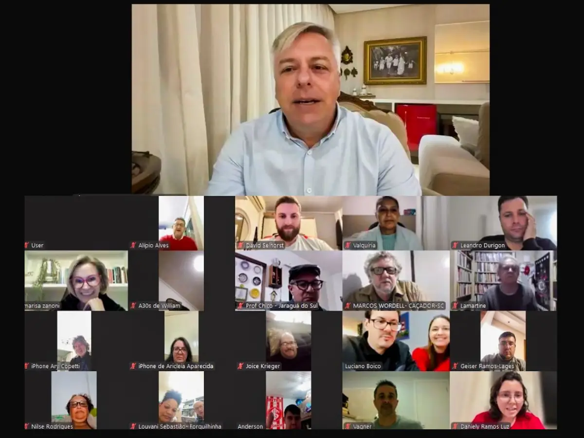 Fabiano da Luz oficializa candidatura ao comando do PT-SC em evento virtual com mais de 300 pessoas