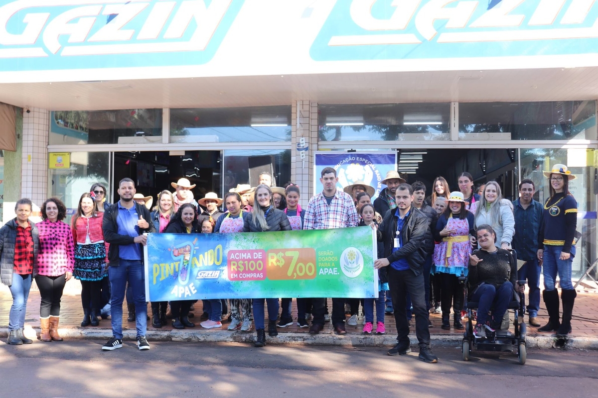 Grupo Gazin lança 5ª Campanha "Pintando o 7" em Apoio à Apae