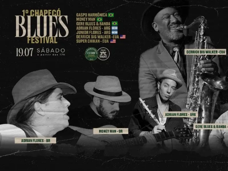 Chapecó vive a noite histórica do blues no 1º Chapecó Blues Festival
