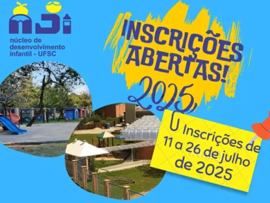 Núcleo de Desenvolvimento Infantil da UFSC abre inscrições para sorteio de vagas para a comunidade