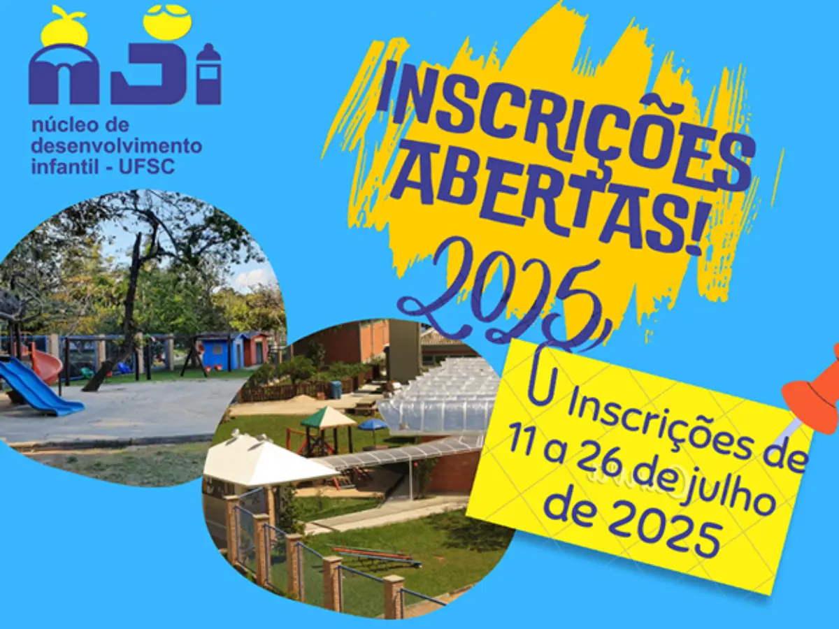 Núcleo de Desenvolvimento Infantil da UFSC abre inscrições para sorteio de vagas para a comunidade