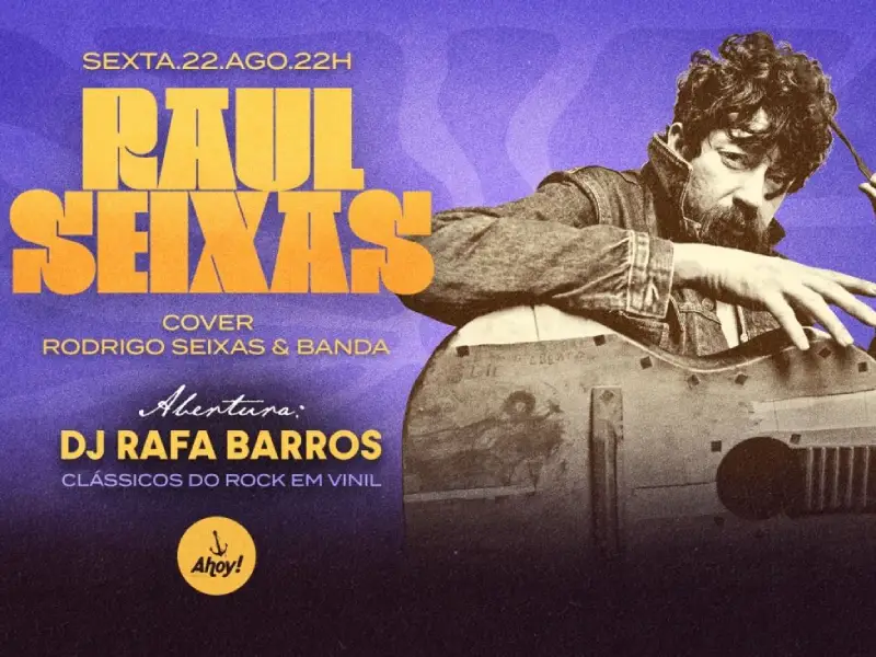 Rodrigo Seixas traz o “Velho Maluco Beleza” ao Ahoy! Tavern Club