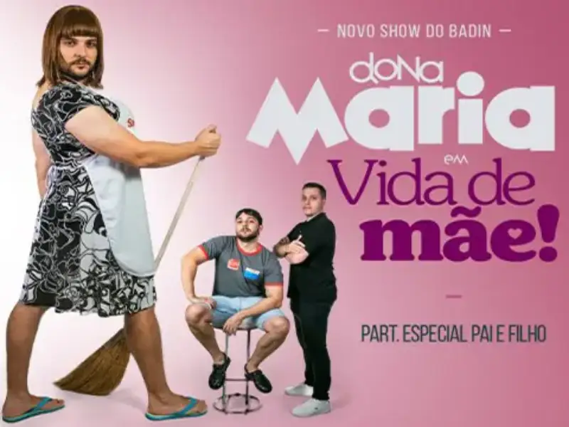 Dona Maria sobe ao palco em Chapecó no espetáculo “Vida de Mãe”: humor, emoção e homenagem às matriarcas do interior
