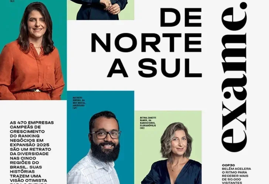 Negócios em Expansão: Empreendedora catarinense estampa capa da revista no mês de agosto ao lado de lideranças de outras regiões do país.
