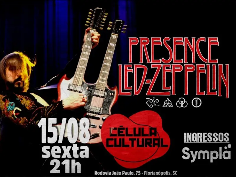 Presence Led Zeppelin revive clássicos do rock em Florianópolis