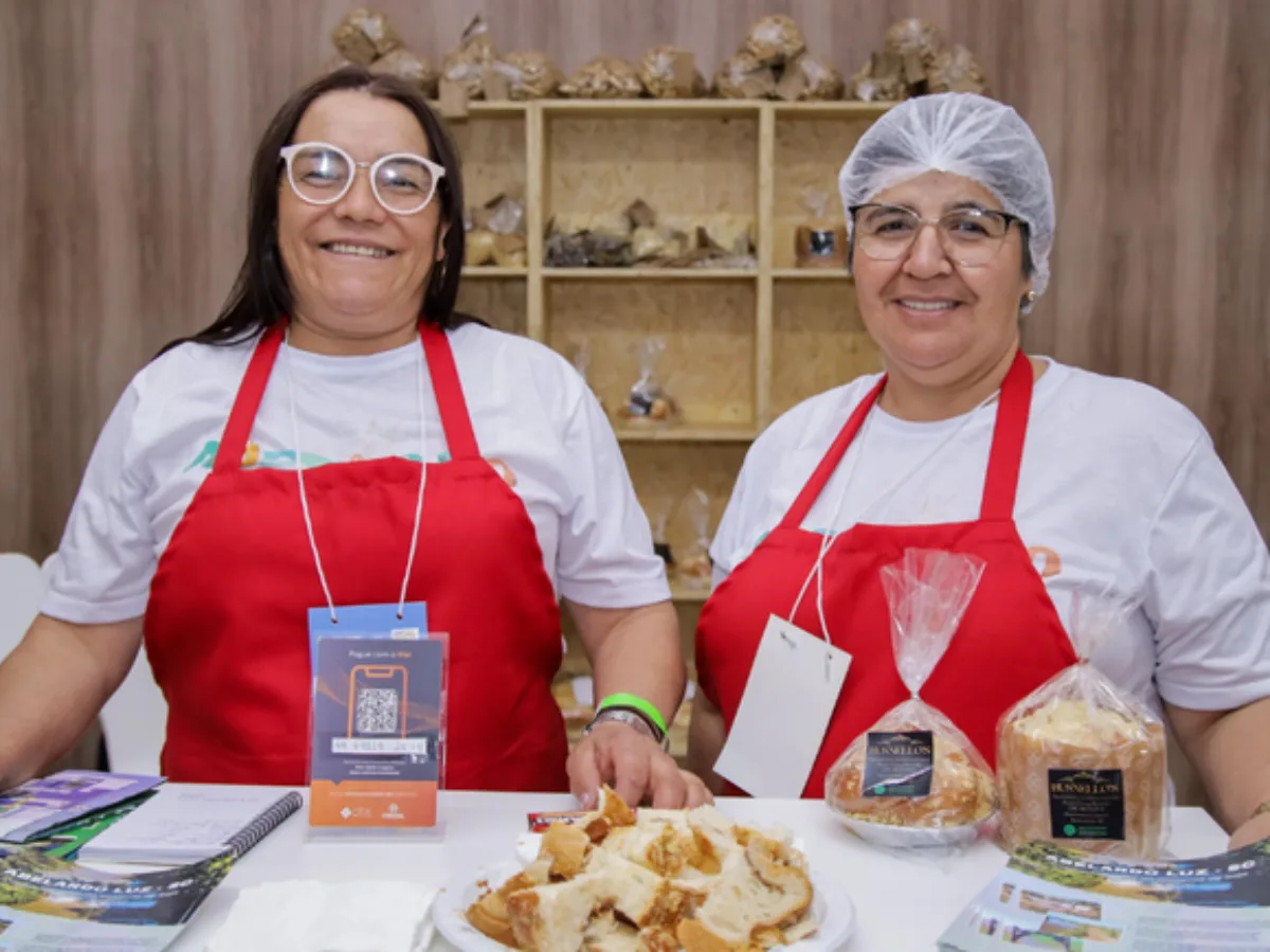 Agricultoras catarinenses levaram a força da agricultura familiar ao Salão do Turismo