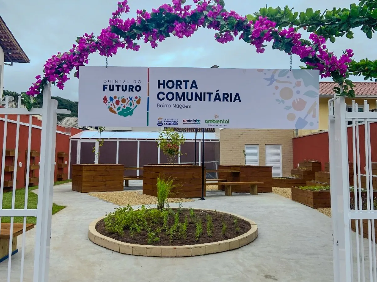 Horta comunitária do Bairro das Nações promove saúde e sustentabilidade para a população