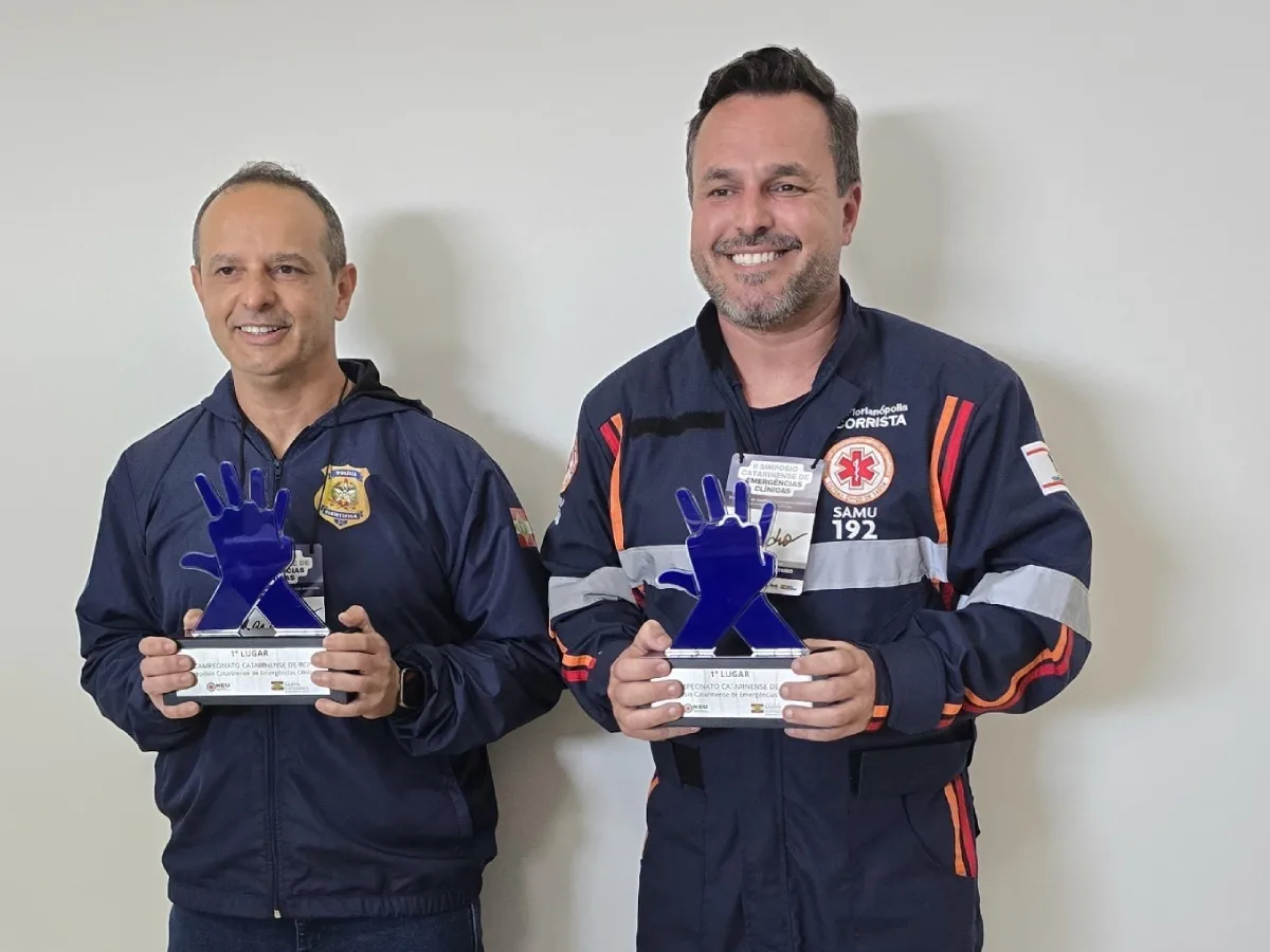 Condutor socorrista do SAMU vence o primeiro campeonato catarinense de reanimação cardiopulmonar