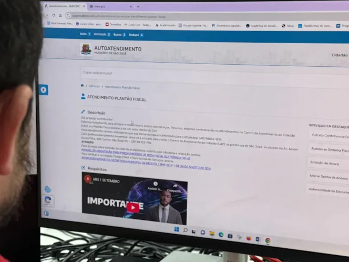 Prefeitura de São José mantém sistema próprio para emissão de notas fiscais eletrônicas