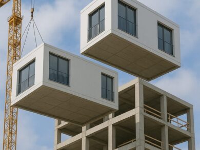 Sistema constrói estrutura e apartamentos ao mesmo tempo