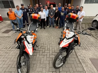 Prefeitura de Palhoça amplia atendimento de urgência com chegada de motolâncias