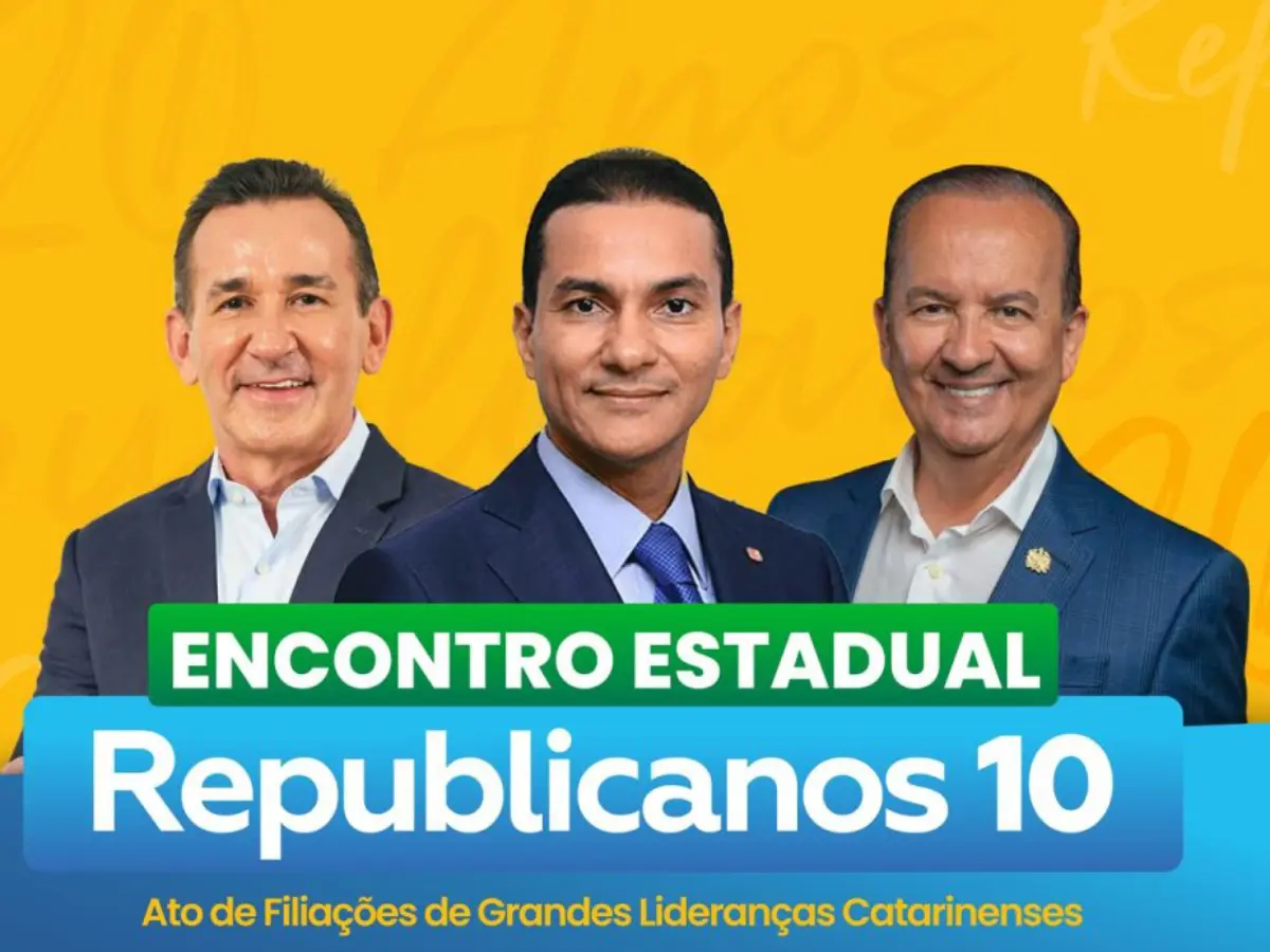 Encontro Estadual do Republicanos será marcado por filiações de peso e pela presença de Jorginho Mello