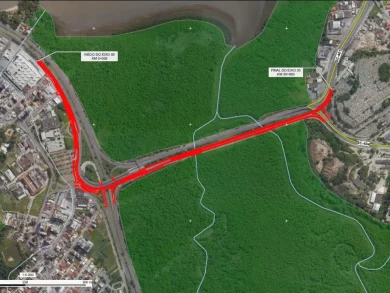 Avenida da Saudade recebe obras que vão melhorar o acesso ao Norte de Florianópolis
