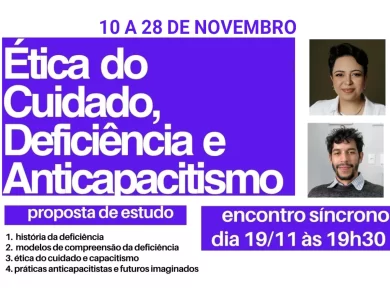 Curso online sobre ética do cuidado está com inscrições abertas na Udesc
