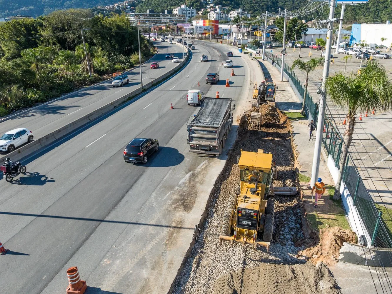 Florianópolis registra avanço de 36% na triplicação da SC-401