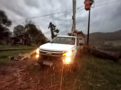 Celesc entra em alerta diante da previsão de tempestades em Santa Catarina