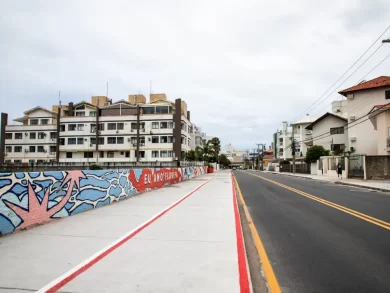 Revitalização da Rua das Gaivotas melhora a mobilidade no Norte de Florianópolis