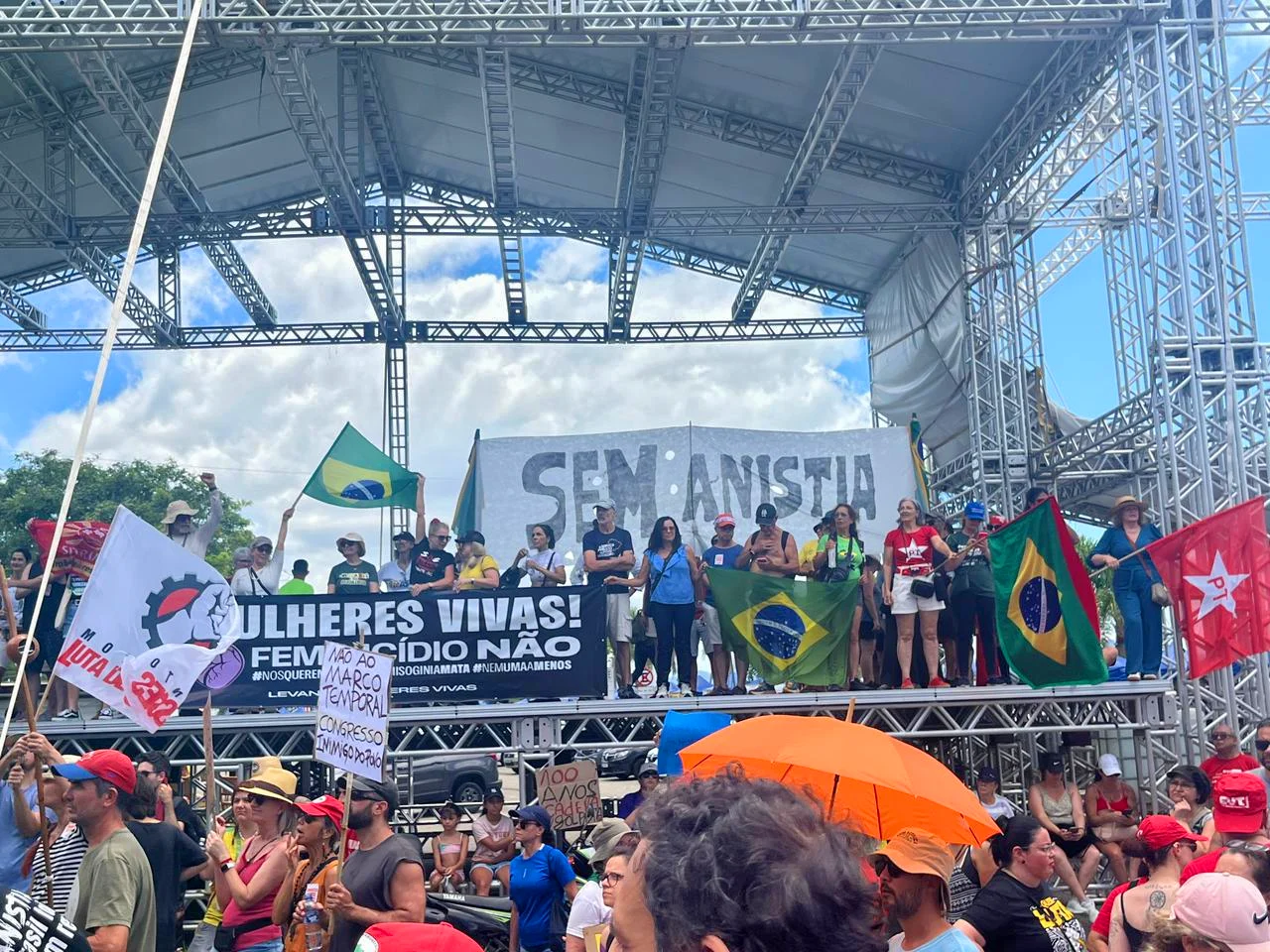Atos em Santa Catarina marcam protestos contra a anistia a crimes contra a democracia