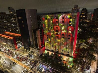 Bradesco Seguros marca a sua chegada à Paulista com mapping