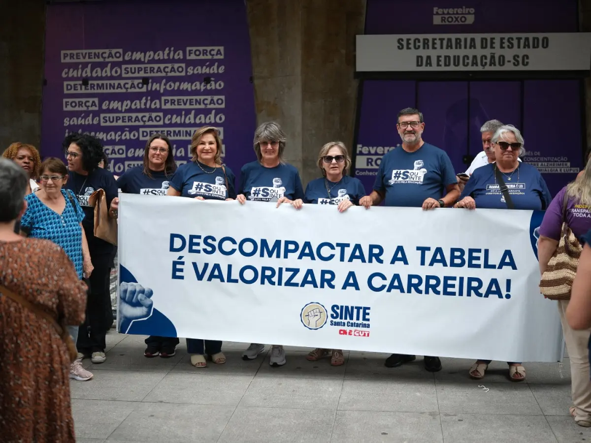 Sinte/SC cobra reajuste do Piso Nacional na carreira do magistério
