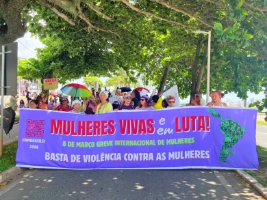 Marcha e atos culturais marcam o 8M em Florianópolis e outras cidades de SC