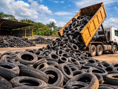 Importadores recolhem 384 mil toneladas de pneus em 2025