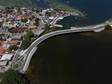 Ponte da Lagoa reduz tempo de viagem em até 15% e muda trânsito no leste de Florianópolis