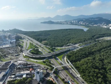 vista aerea elevado do cic av da saudade florianopolis sc