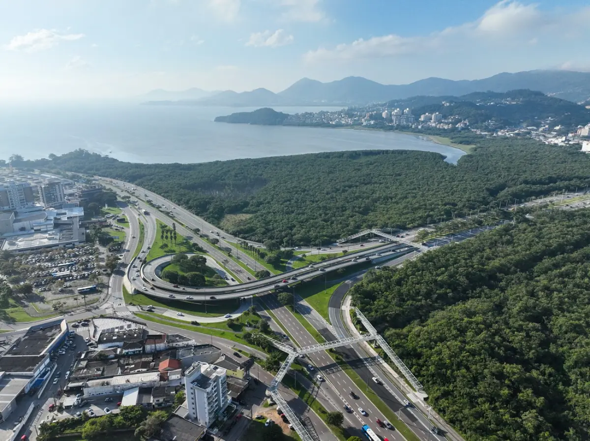 vista aerea elevado do cic av da saudade florianopolis sc