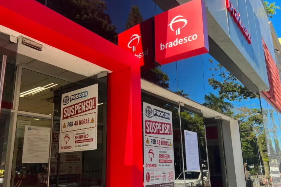 Interdição da agência do Bradesco em Florianópolis suspende novos contratos por 48 horas