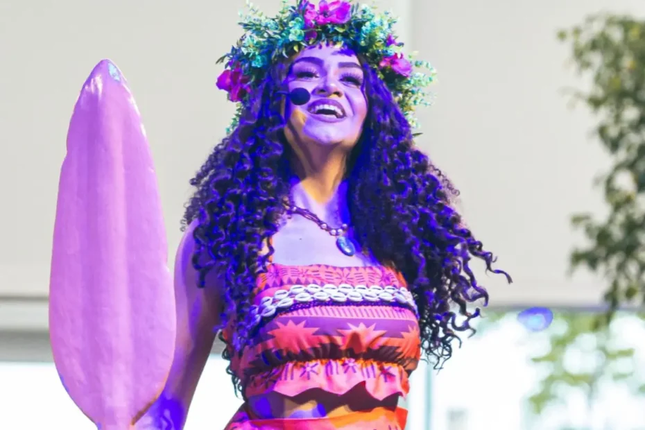 Personagem inspirada em Moana desembarca no Continente Shopping para espetáculo gratuito