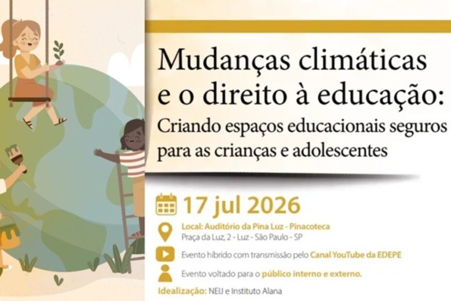 Evento discute escolas resilientes às mudanças climáticas