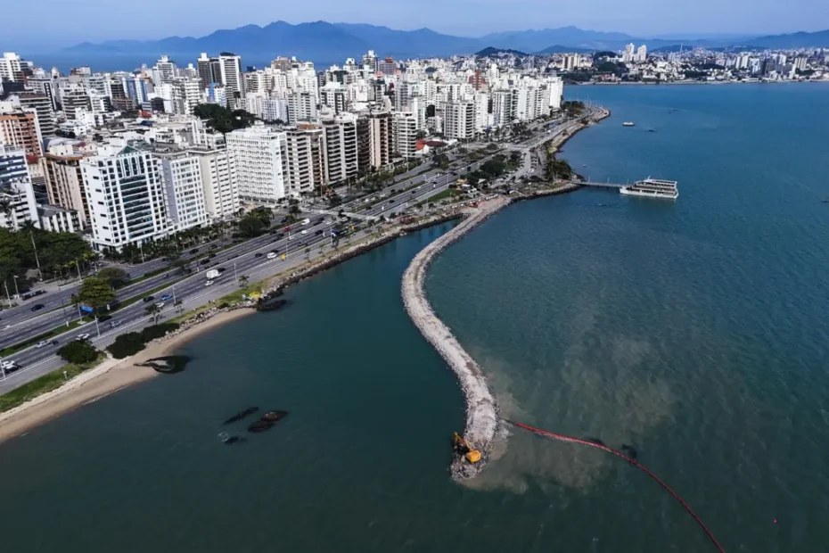 Obras do Parque Urbano e Marina Beira-Mar Norte passam de 20% no primeiro mês em Florianópolis